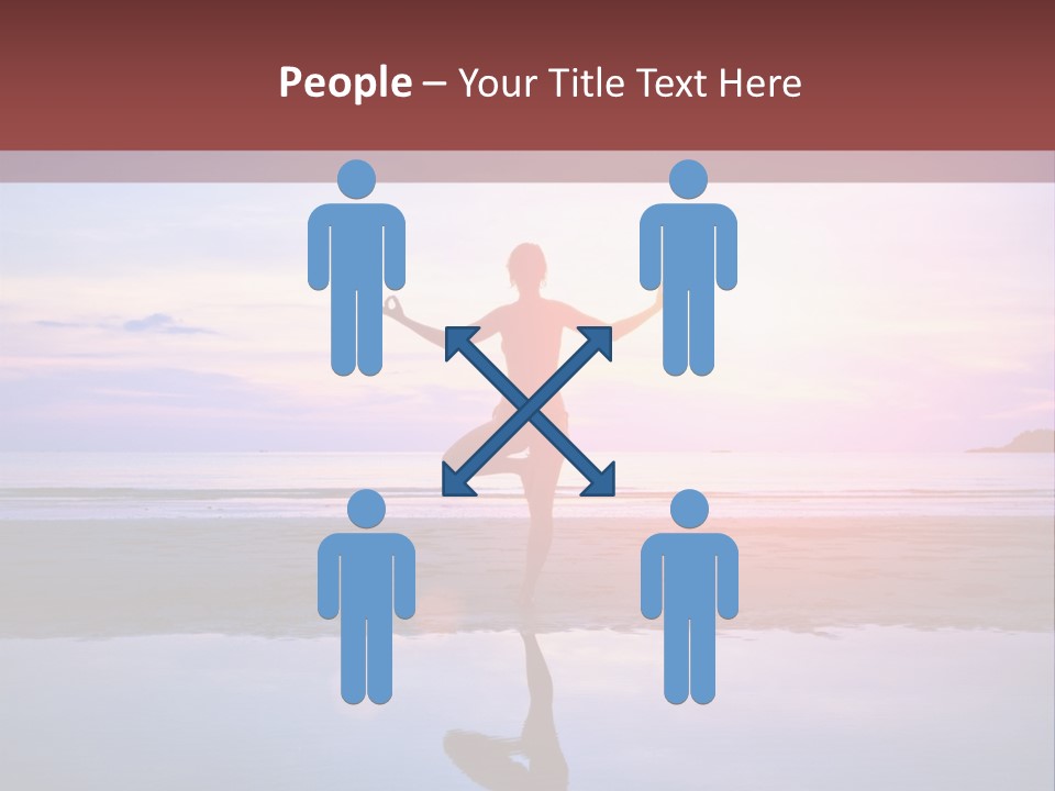 Meditation, Stand On One Leg PowerPoint Template