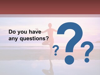 Meditation, Stand On One Leg PowerPoint Template