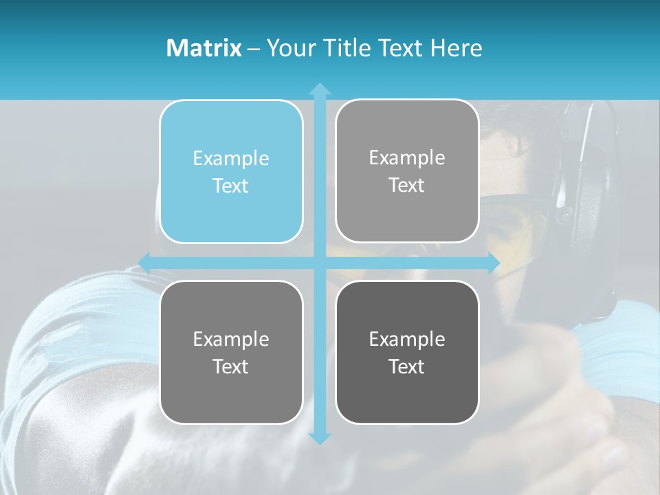 Man At The Shooting Range PowerPoint Template
