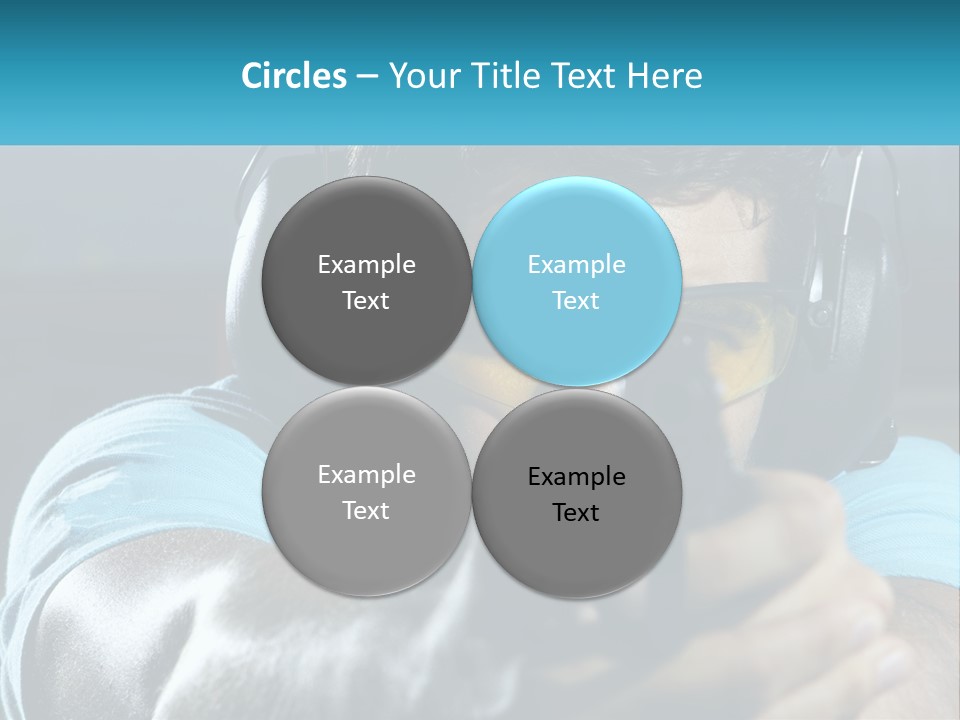 Man At The Shooting Range PowerPoint Template