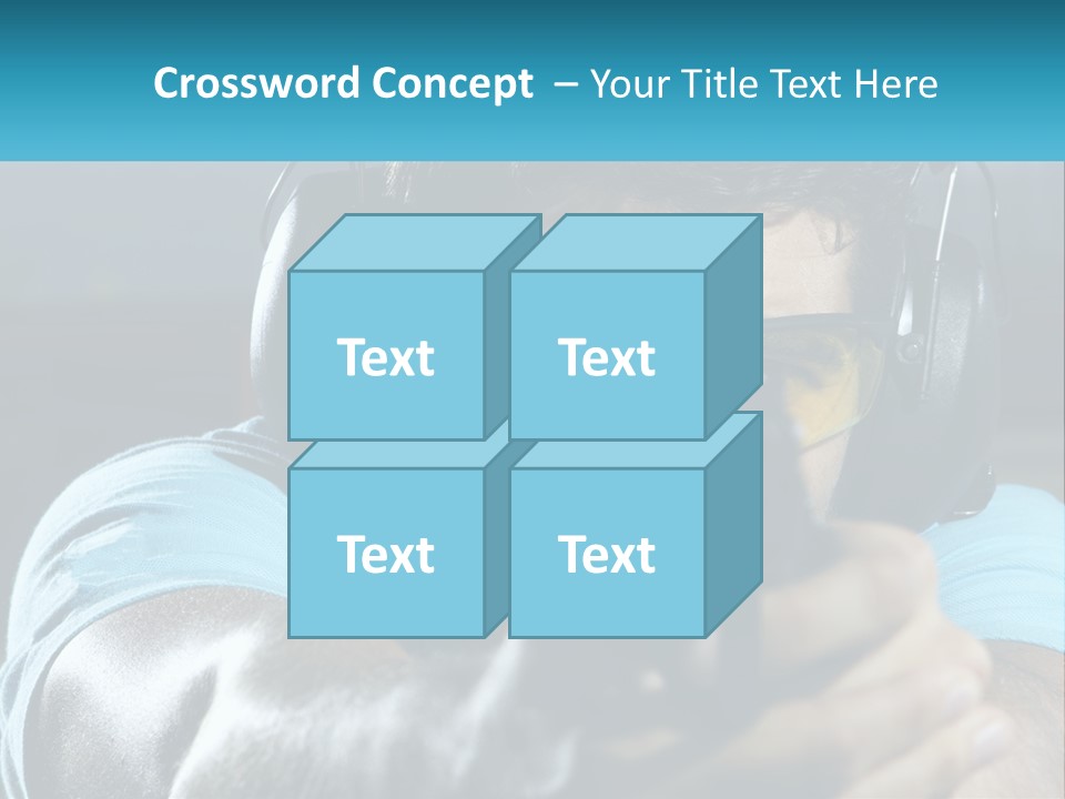 Man At The Shooting Range PowerPoint Template