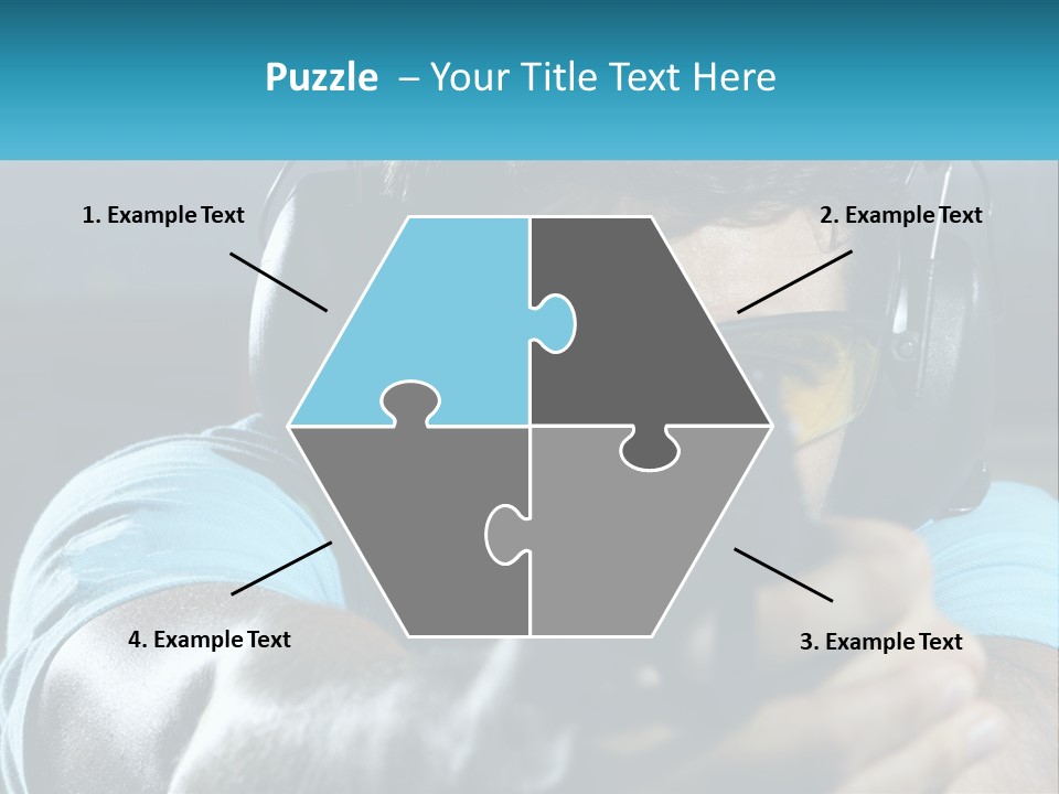 Man At The Shooting Range PowerPoint Template