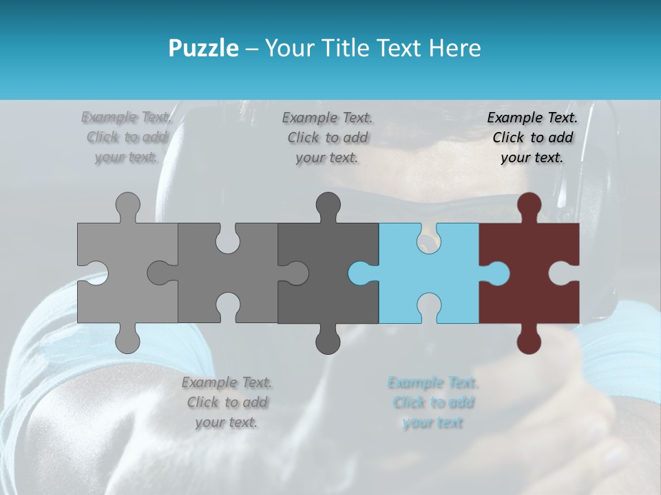 Man At The Shooting Range PowerPoint Template