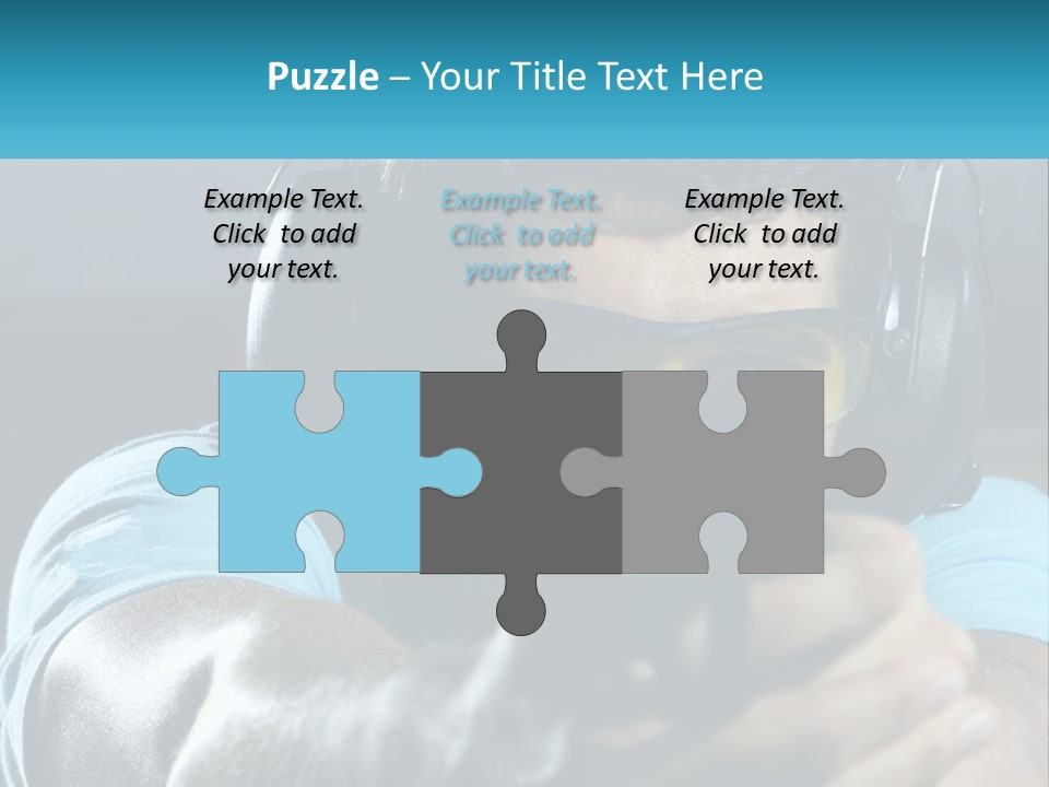 Man At The Shooting Range PowerPoint Template