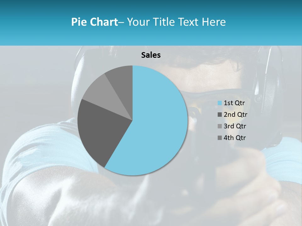 Man At The Shooting Range PowerPoint Template