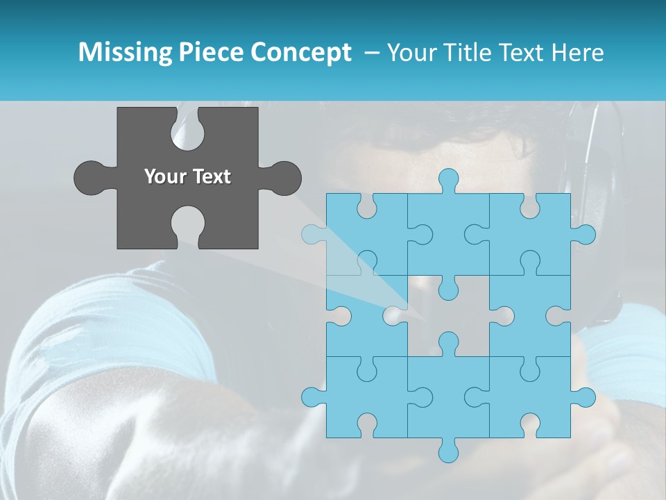 Man At The Shooting Range PowerPoint Template