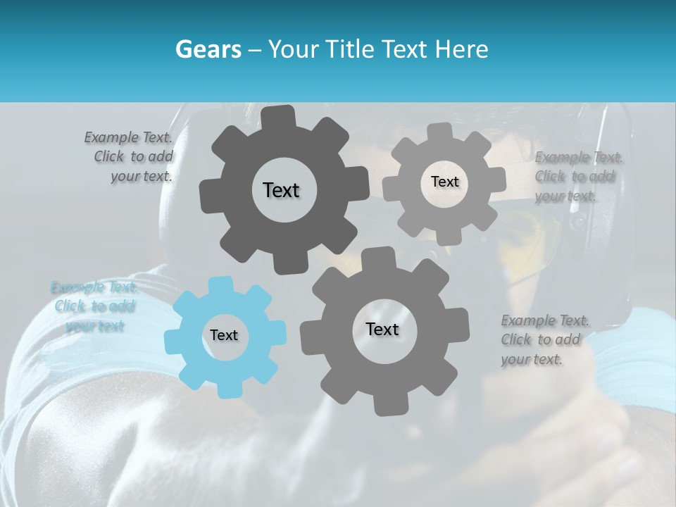 Man At The Shooting Range PowerPoint Template