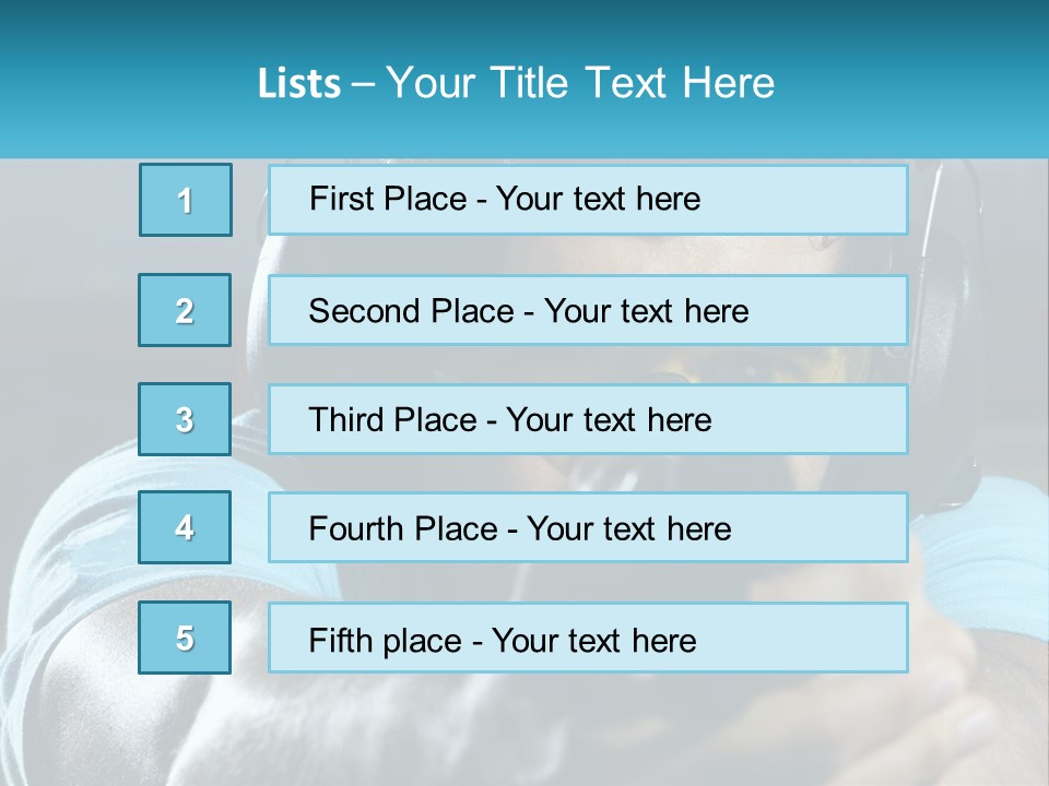Man At The Shooting Range PowerPoint Template