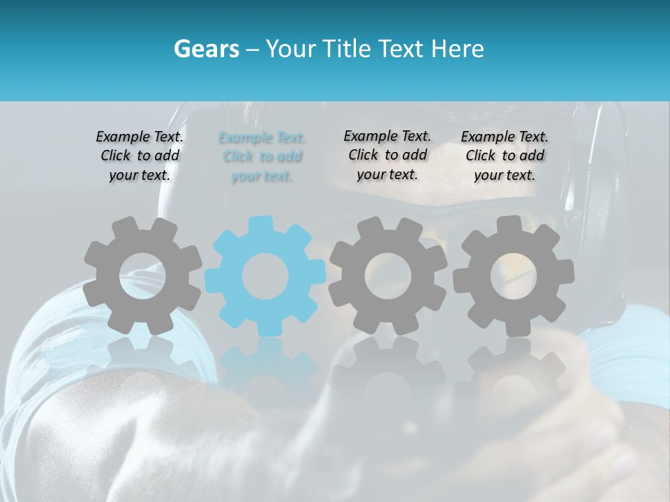 Man At The Shooting Range PowerPoint Template