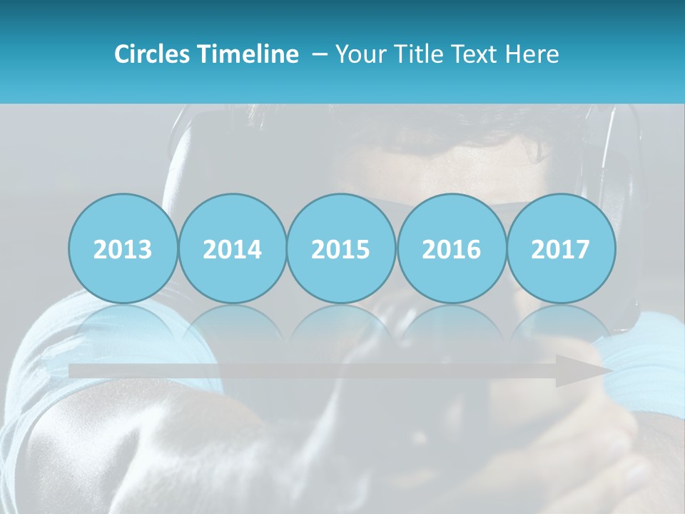 Man At The Shooting Range PowerPoint Template