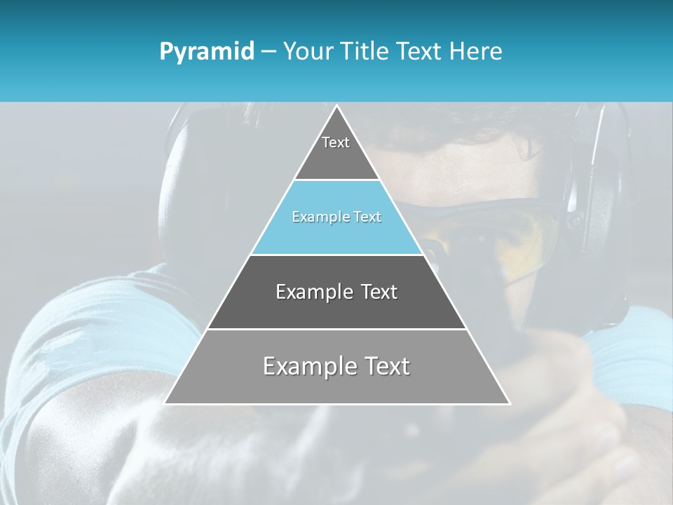 Man At The Shooting Range PowerPoint Template