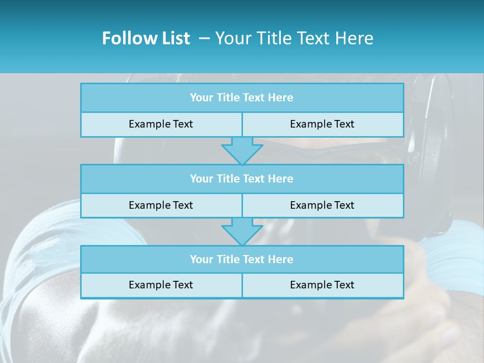 Man At The Shooting Range PowerPoint Template