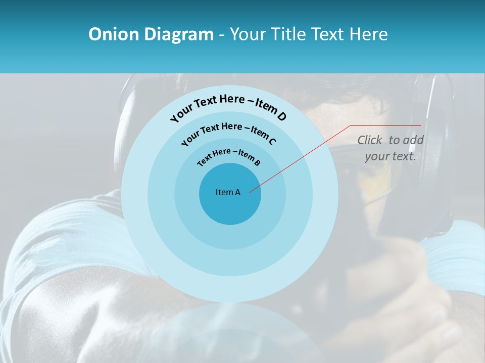 Man At The Shooting Range PowerPoint Template