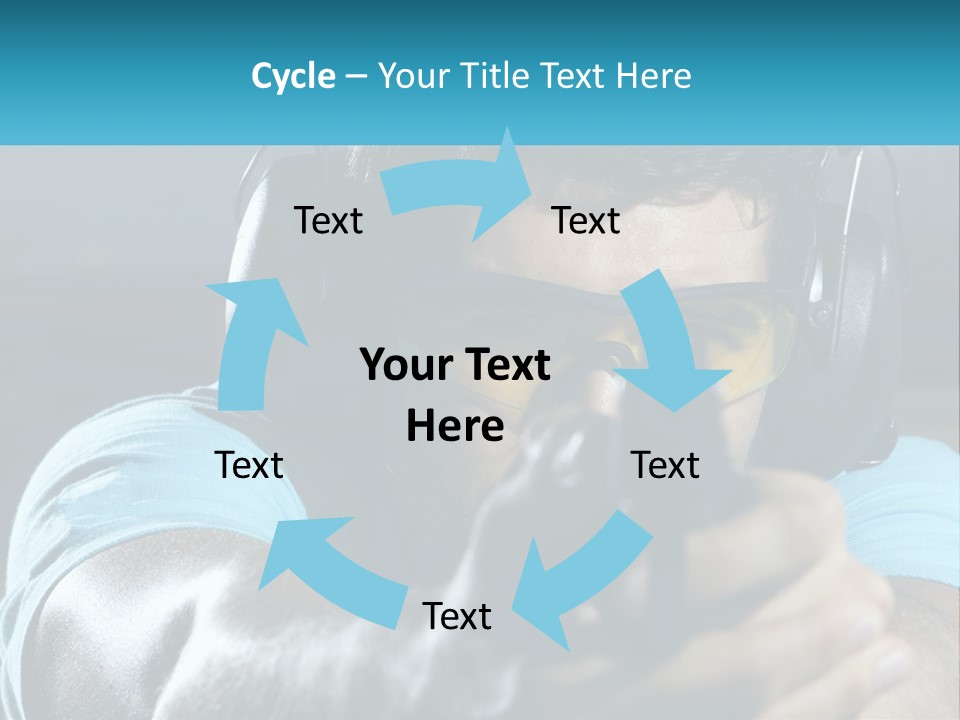 Man At The Shooting Range PowerPoint Template