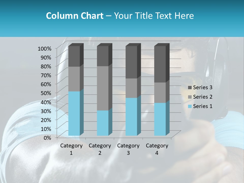 Man At The Shooting Range PowerPoint Template