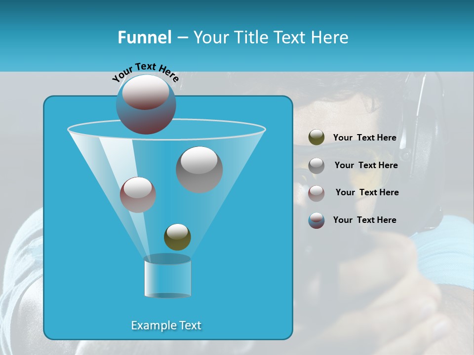 Man At The Shooting Range PowerPoint Template