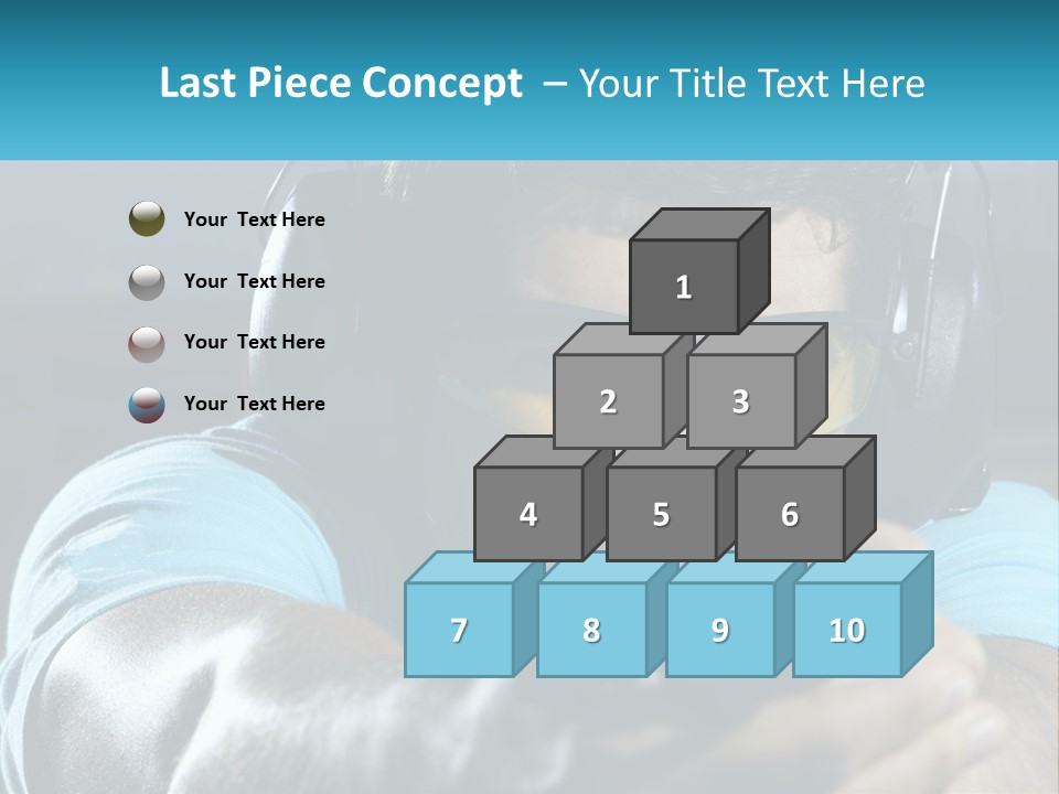 Man At The Shooting Range PowerPoint Template