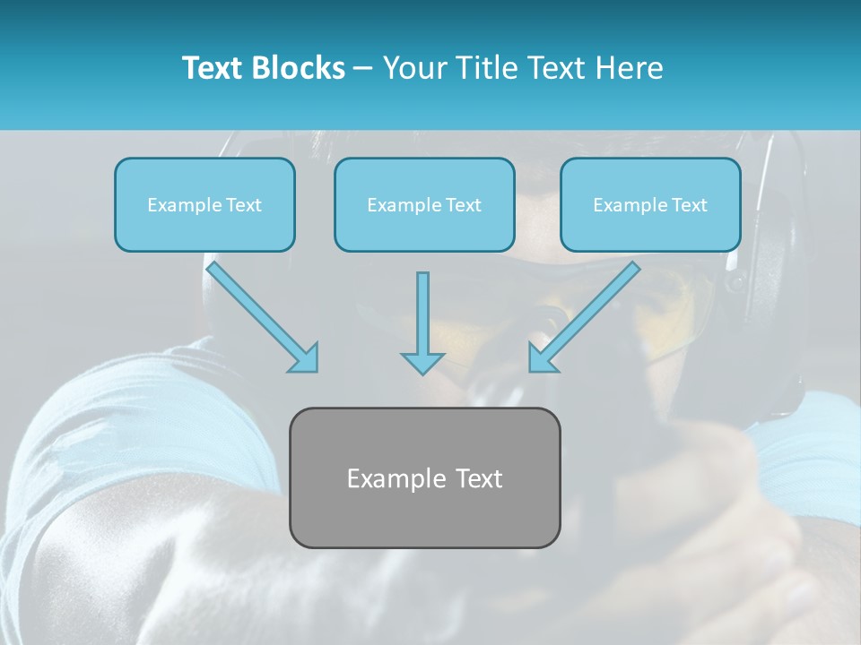 Man At The Shooting Range PowerPoint Template