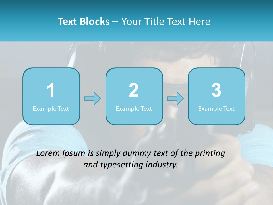 Man At The Shooting Range PowerPoint Template