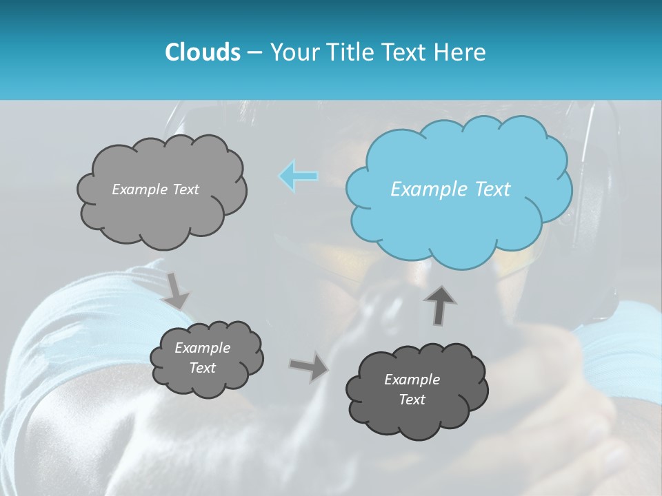 Man At The Shooting Range PowerPoint Template