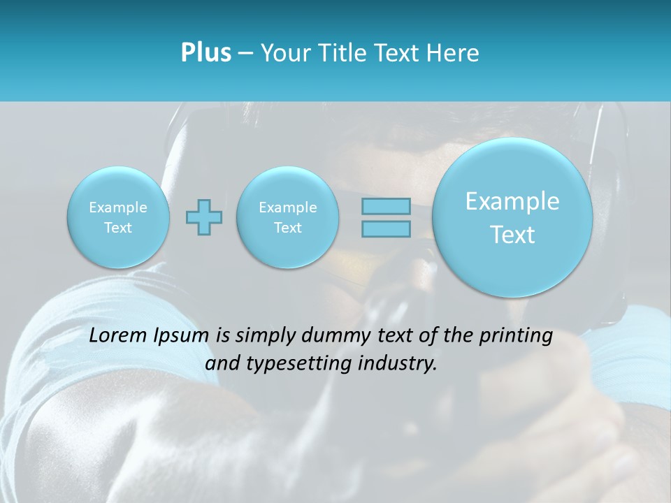 Man At The Shooting Range PowerPoint Template