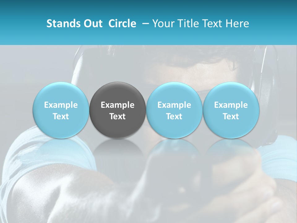 Man At The Shooting Range PowerPoint Template