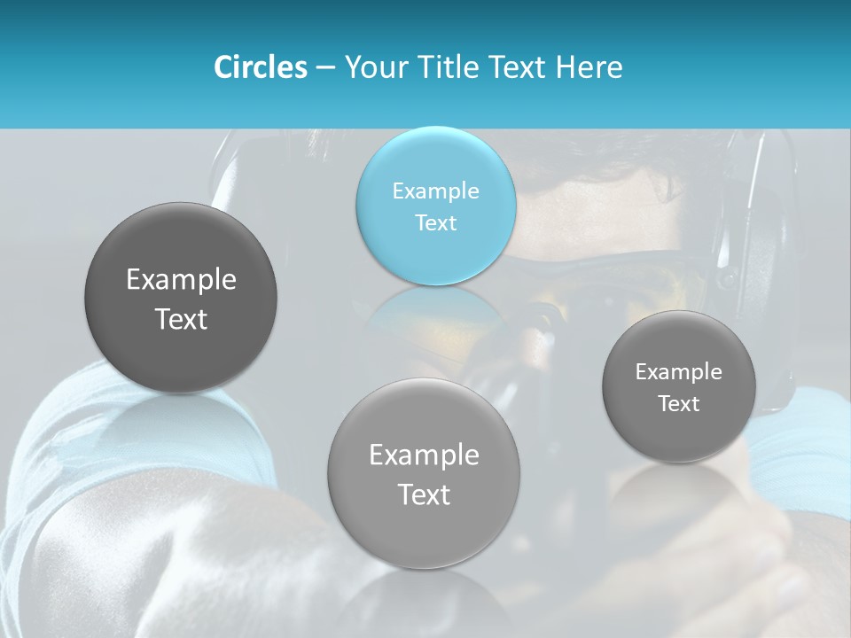 Man At The Shooting Range PowerPoint Template