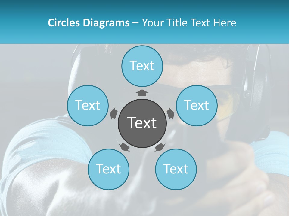 Man At The Shooting Range PowerPoint Template
