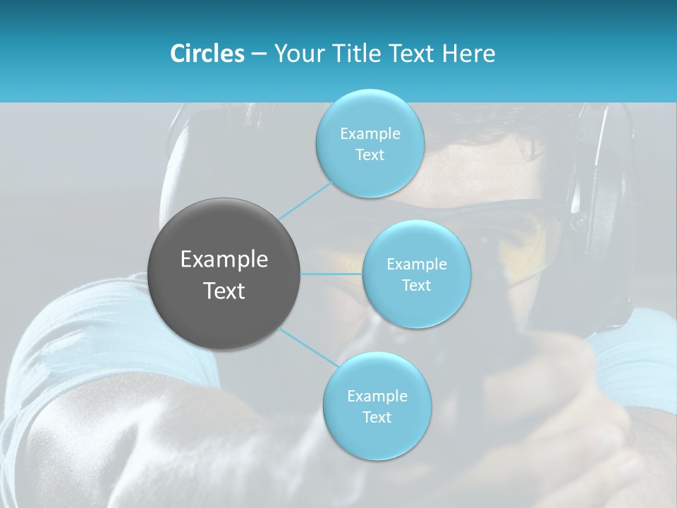 Man At The Shooting Range PowerPoint Template