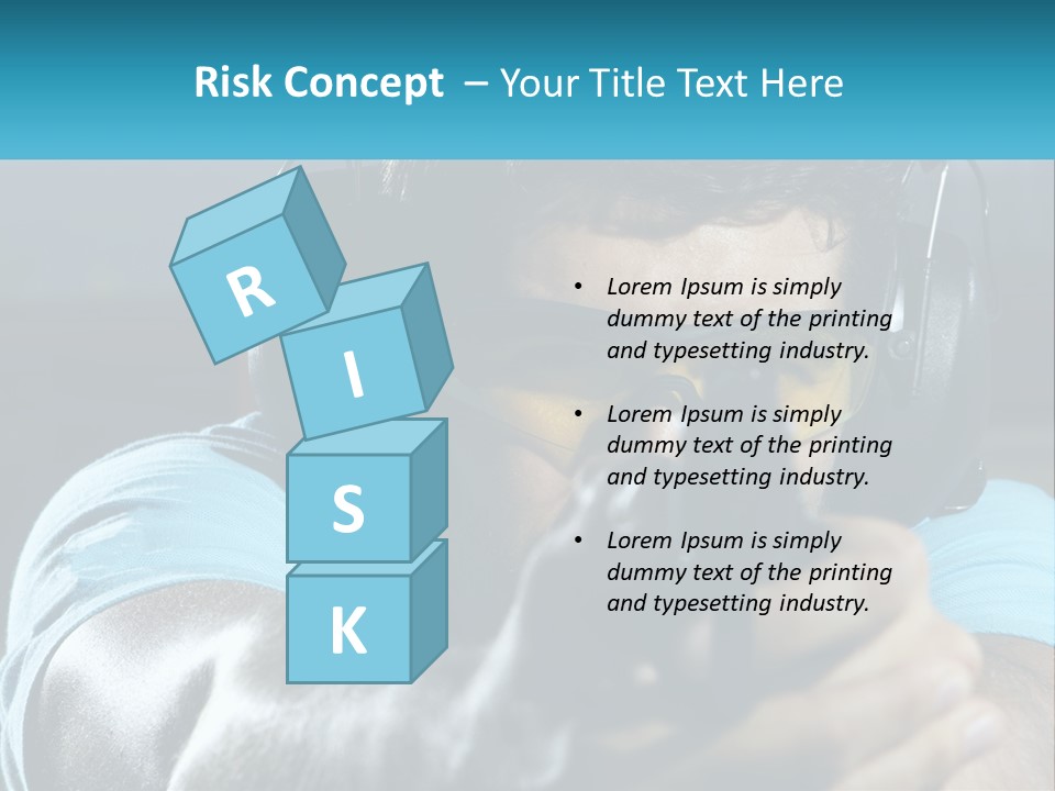 Man At The Shooting Range PowerPoint Template