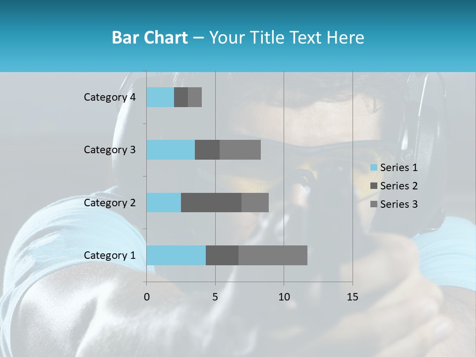 Man At The Shooting Range PowerPoint Template