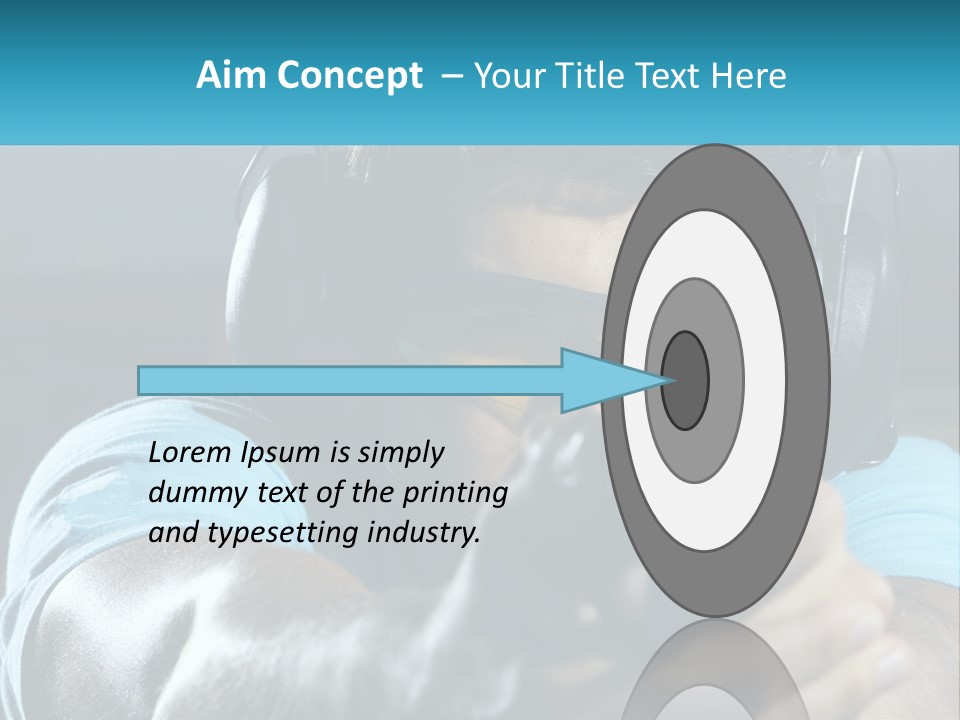 Man At The Shooting Range PowerPoint Template