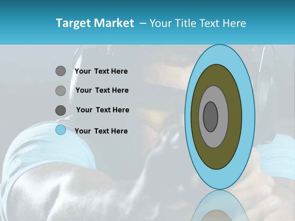 Man At The Shooting Range PowerPoint Template