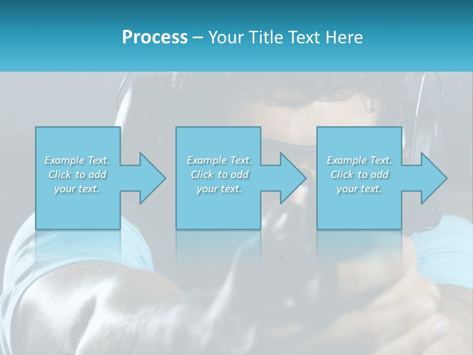Man At The Shooting Range PowerPoint Template