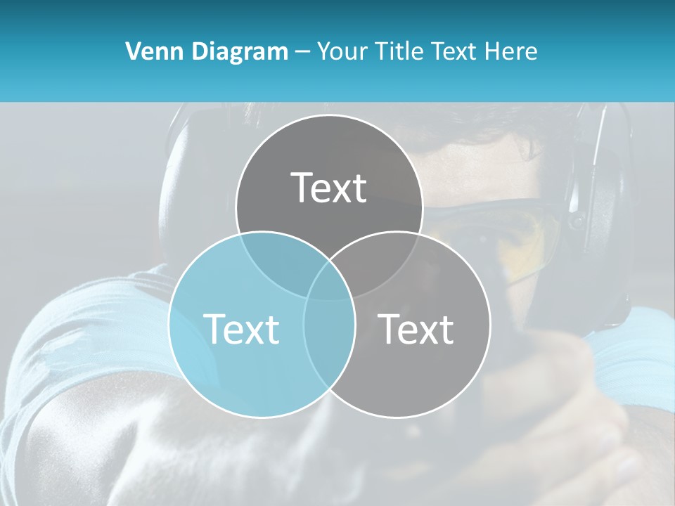Man At The Shooting Range PowerPoint Template
