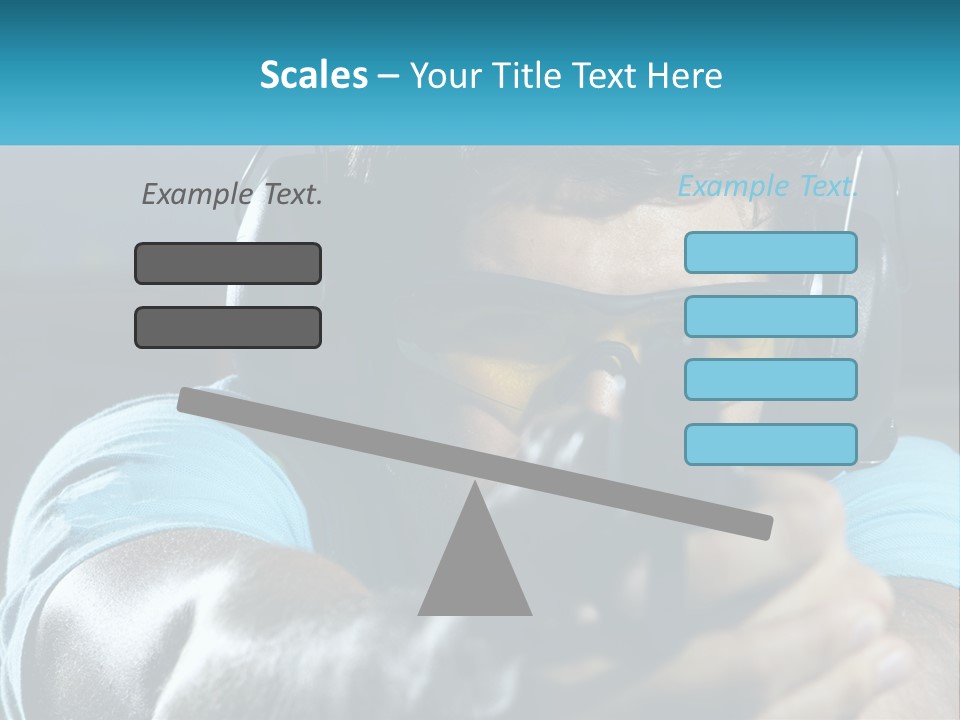 Man At The Shooting Range PowerPoint Template