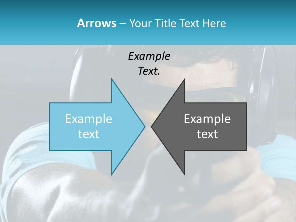 Man At The Shooting Range PowerPoint Template