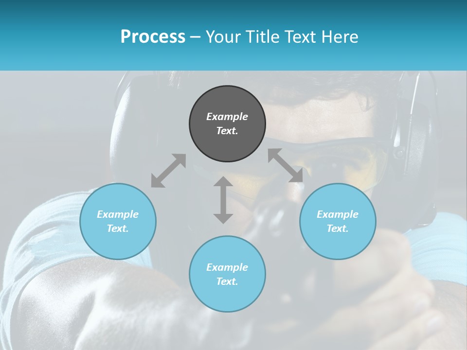 Man At The Shooting Range PowerPoint Template