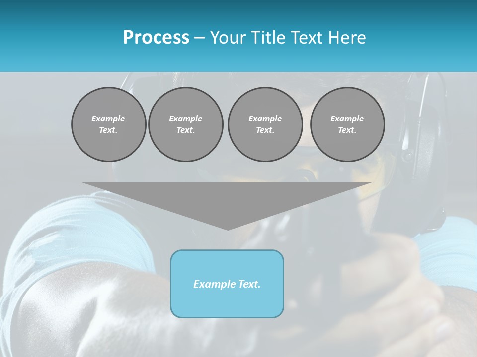 Man At The Shooting Range PowerPoint Template