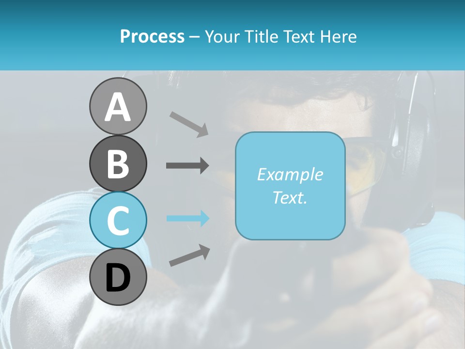 Man At The Shooting Range PowerPoint Template