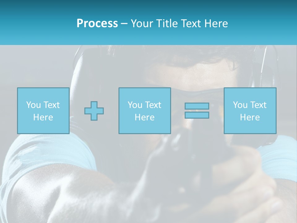 Man At The Shooting Range PowerPoint Template