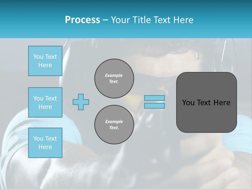 Man At The Shooting Range PowerPoint Template