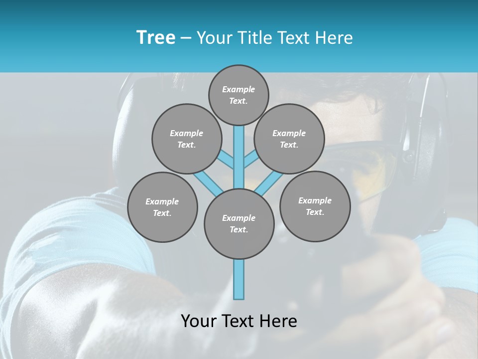 Man At The Shooting Range PowerPoint Template