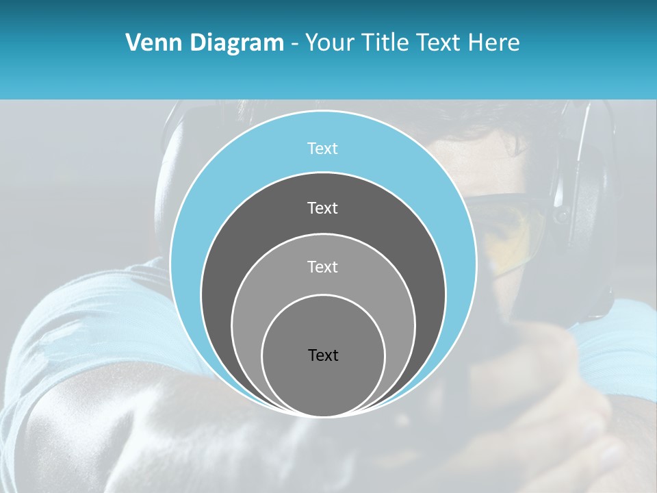 Man At The Shooting Range PowerPoint Template
