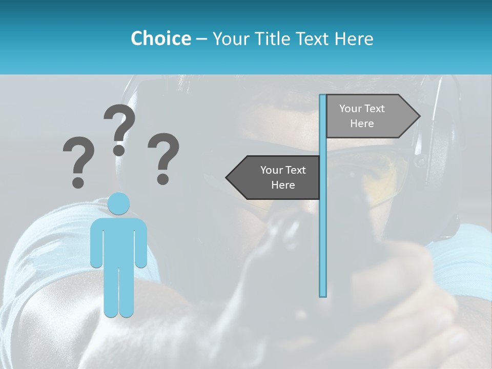 Man At The Shooting Range PowerPoint Template