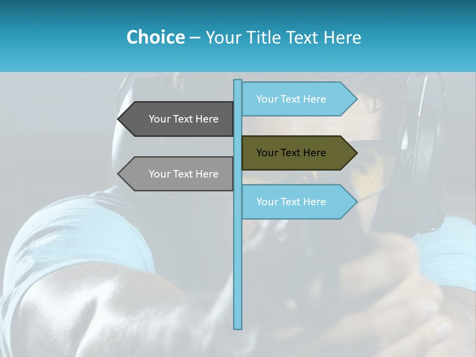 Man At The Shooting Range PowerPoint Template