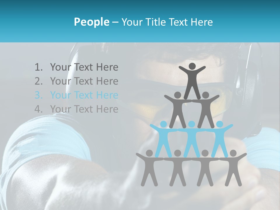 Man At The Shooting Range PowerPoint Template