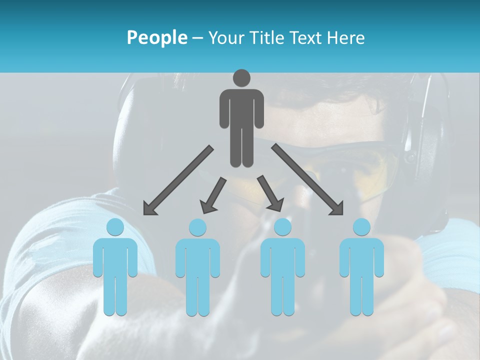 Man At The Shooting Range PowerPoint Template