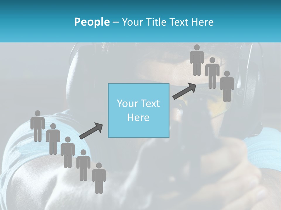 Man At The Shooting Range PowerPoint Template