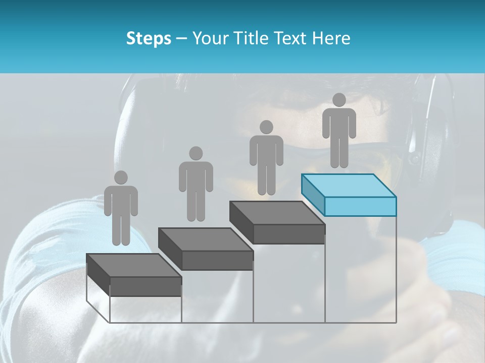 Man At The Shooting Range PowerPoint Template